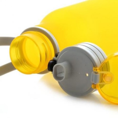 CARGEN MC005 550ML COLORFUL FROSTING PC WATER CUP PORTABLE TEA BOTTLE KETTLE (YELLOW)