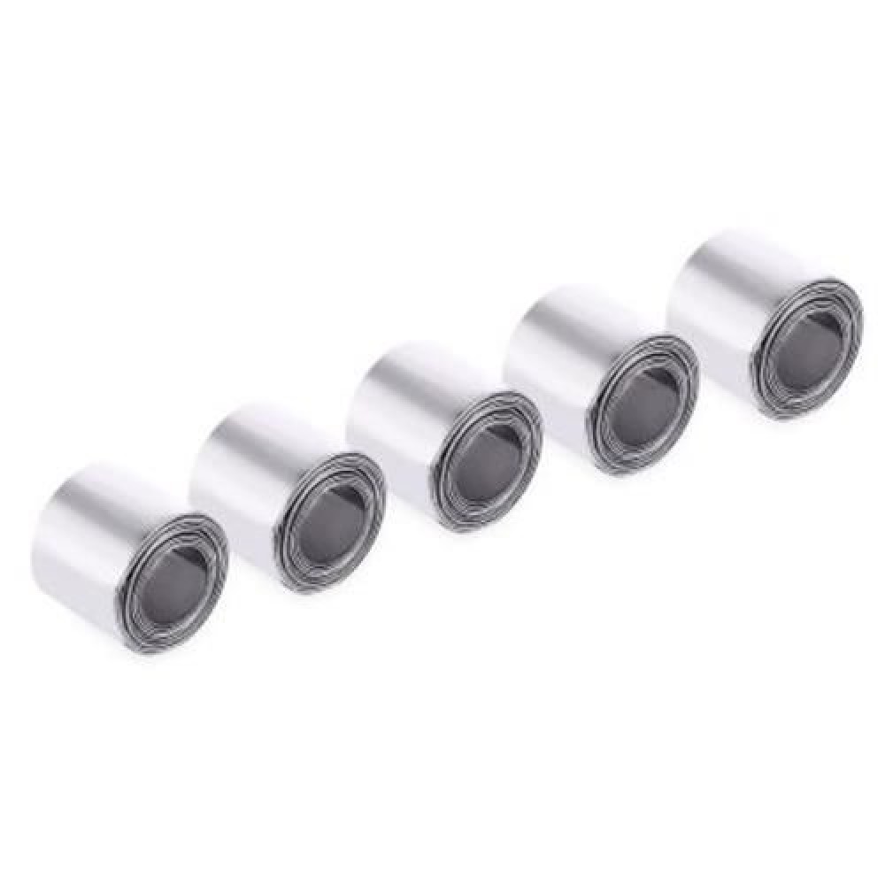 LEO 50PCS 140MM X 14MM PIECE FLEXIBLE LEAD SINKERS FISHING TACKLE (GRAY)