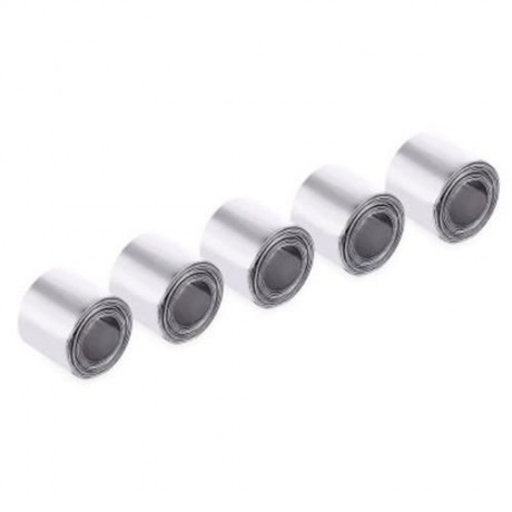 LEO 50PCS 140MM X 14MM PIECE FLEXIBLE LEAD SINKERS FISHING TACKLE (GRAY)