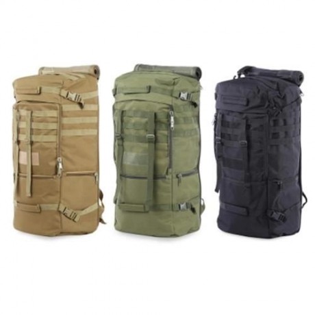 OUTDOOR MEN WOMEN MILITARY BAG FOR CLIMBING CAMPING HIKING (BLACK)