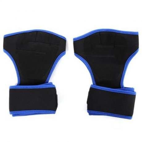 CYCLING SPORT WRIST SUPPORT HALF FINGER GLOVES (BLUE)