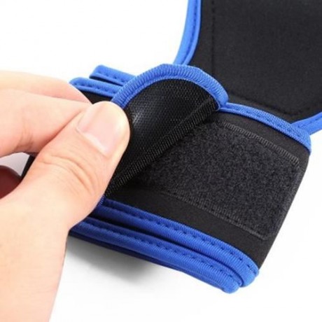 CYCLING SPORT WRIST SUPPORT HALF FINGER GLOVES (BLUE)