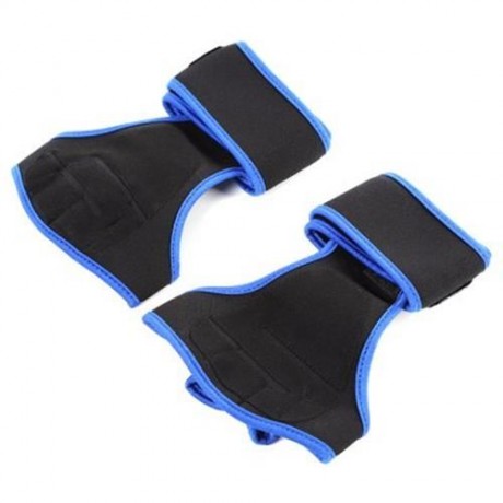 CYCLING SPORT WRIST SUPPORT HALF FINGER GLOVES (BLUE)