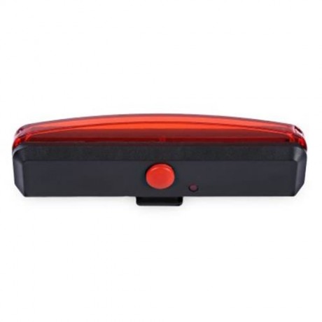 BICYCLE TAILLIGHT SAFETY USB FLASH REAR WARNING LAMP (RED WITH BLACK)