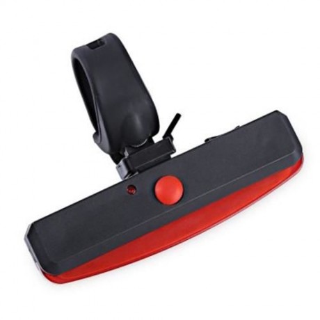 BICYCLE TAILLIGHT SAFETY USB FLASH REAR WARNING LAMP (RED WITH BLACK)