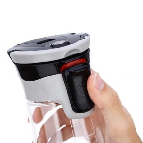 CARGEN R71010 600ML PORTABLE PLASTIC FUNCTION SPORT BOTTLE FOR CYCLING HIKING OFFICE (WHIT