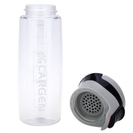 CARGEN R71010 600ML PORTABLE PLASTIC FUNCTION SPORT BOTTLE FOR CYCLING HIKING OFFICE (WHIT