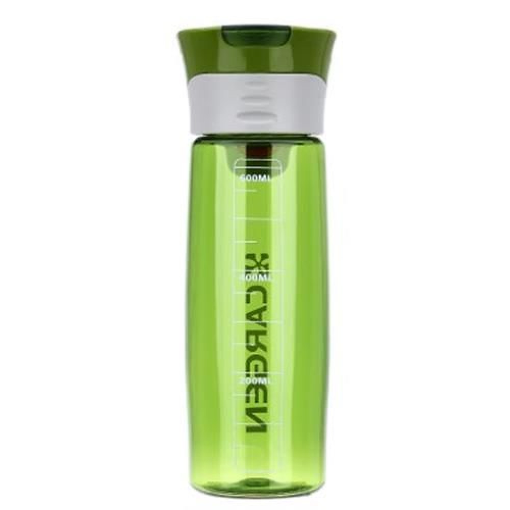 CARGEN R71010 600ML PORTABLE PLASTIC FUNCTION SPORT BOTTLE FOR CYCLING HIKING OFFICE (GREE CARGEN R71010 600ML PORTABLE PLASTIC FUNCTION SPORT BOTTLE FOR CYCLING HIKING OFFICE (GREE