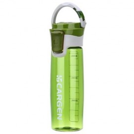 CARGEN R71010 600ML PORTABLE PLASTIC FUNCTION SPORT BOTTLE FOR CYCLING HIKING OFFICE (GREE