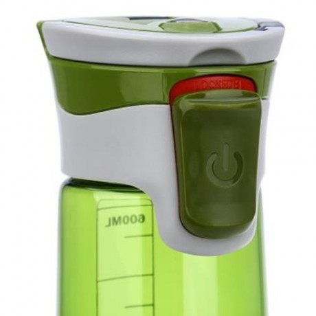 CARGEN R71010 600ML PORTABLE PLASTIC FUNCTION SPORT BOTTLE FOR CYCLING HIKING OFFICE (GREE