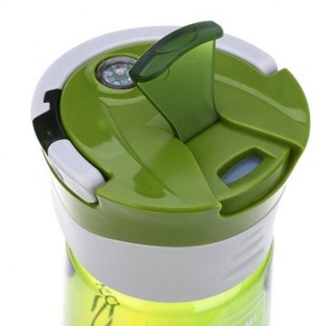 CARGEN R71010 600ML PORTABLE PLASTIC FUNCTION SPORT BOTTLE FOR CYCLING HIKING OFFICE (GREE