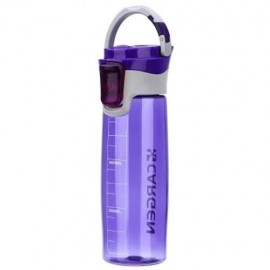 CARGEN R71010 600ML PORTABLE PLASTIC FUNCTION SPORT BOTTLE FOR CYCLING HIKING OFFICE (PURP