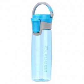 CARGEN R71010 600ML PORTABLE PLASTIC FUNCTION SPORT BOTTLE FOR CYCLING HIKING OFFICE (BLUE