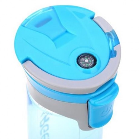 CARGEN R71010 600ML PORTABLE PLASTIC FUNCTION SPORT BOTTLE FOR CYCLING HIKING OFFICE (BLUE