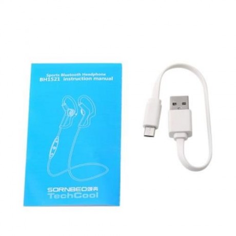 SORNBEO BH1521 HIFI STEREO MUSIC WIRELESS BLUETOOTH V4.0 EARPHONES HEADPHONES WITH MIC (WH