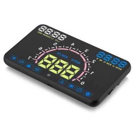E350 AUTO CAR 5.8 INCH HUD HEAD UP DISPLAY OBDII INTERFACE ENGINE FAULT ALARM DYNAMIC SPEE