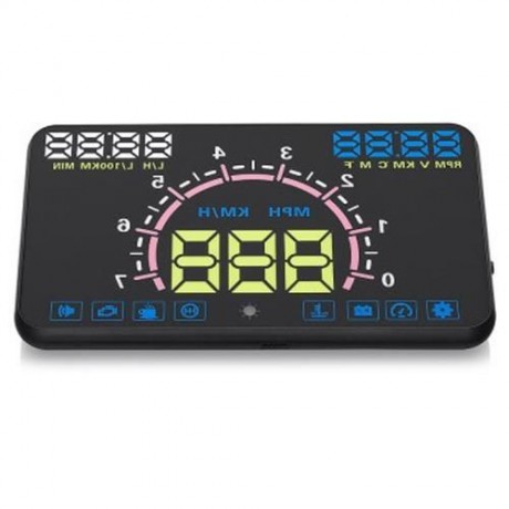 E350 AUTO CAR 5.8 INCH HUD HEAD UP DISPLAY OBDII INTERFACE ENGINE FAULT ALARM DYNAMIC SPEE