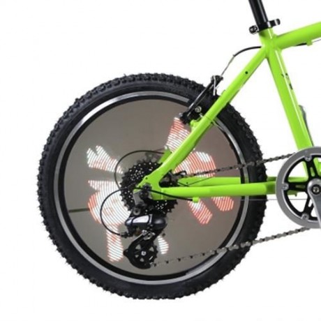 FT - 801 256 LEDS DIY BICYCLE WATERPROOF COLORFUL CHANGING VIDEO PICTURES BIKE WHEEL SPOKE