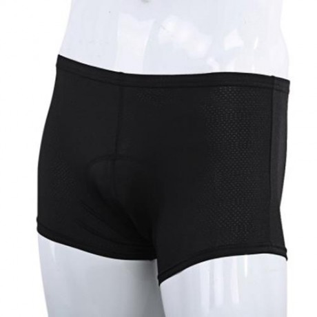 MAN COMFORTABLE RIDING SHORTS UNDERWEAR WITH SILICONE PAD (BLUE AND BLACK)
