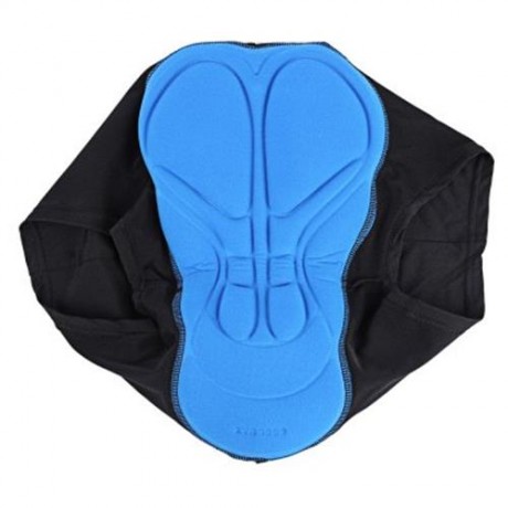 MAN COMFORTABLE RIDING SHORTS UNDERWEAR WITH SILICONE PAD (BLUE AND BLACK)