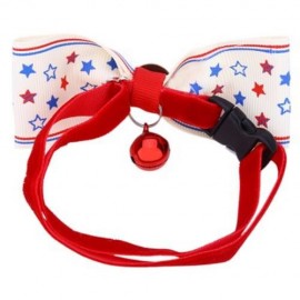 GENTLE LOVELY STYLISH ADJUSTABLE PET CAT DOG RABBIT CLOTH BOWKNOT COLLAR (WHITE)