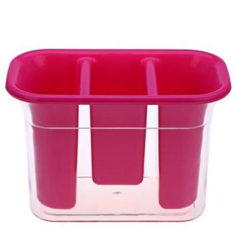 DRAIN DINNERWARE STORAGE BOX CREATIVE CANDY-COLOR DOUBLE PLASTIC CHOPSTICKS CAGE KITCHEN C