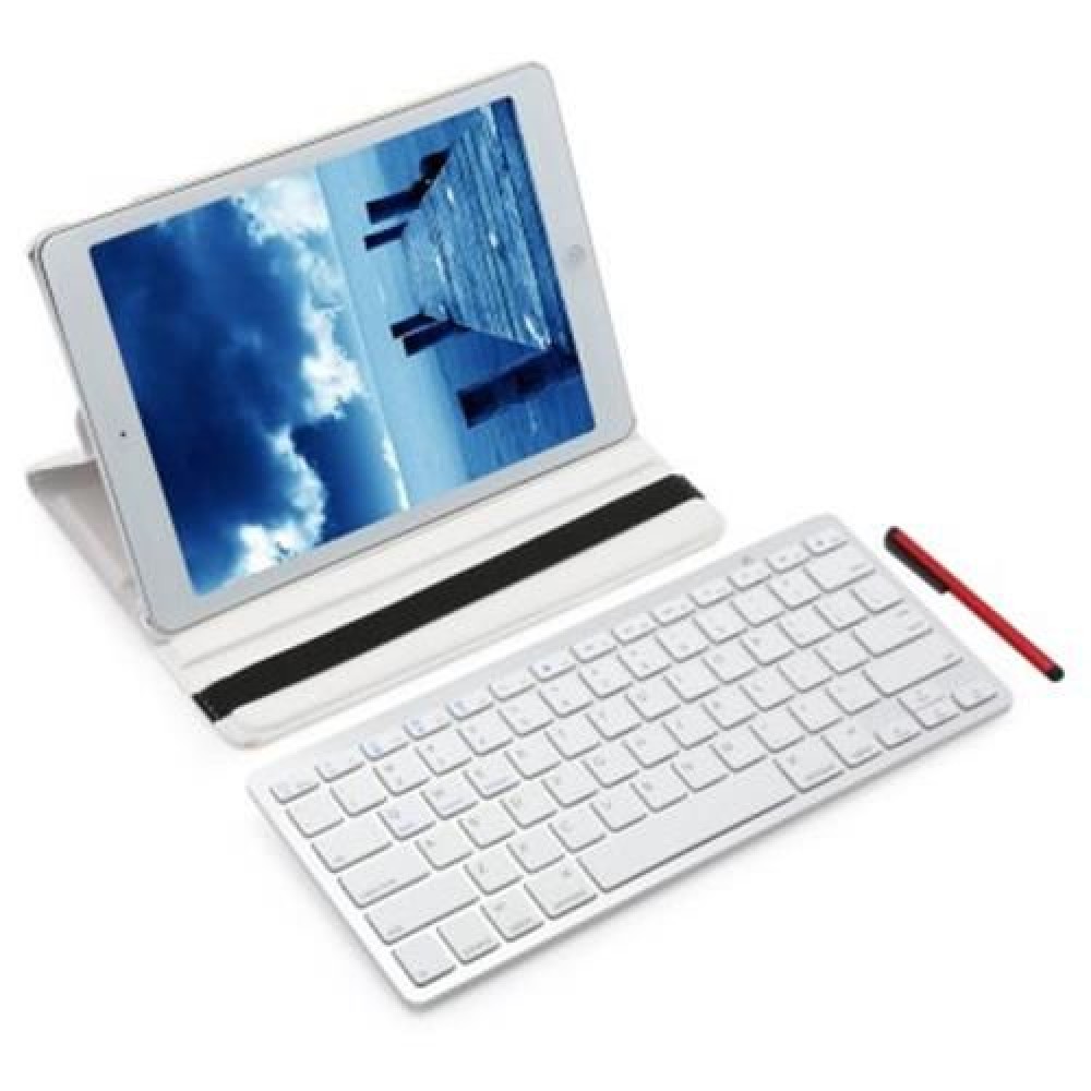 WIRELESS BLUETOOTH KEYBOARD STYLUS PEN 360 DEGREE ROTATING PU LEATHER SMART CASE COVER FOR WIRELESS BLUETOOTH KEYBOARD STYLUS PEN 360 DEGREE ROTATING PU LEATHER SMART CASE COVER FOR