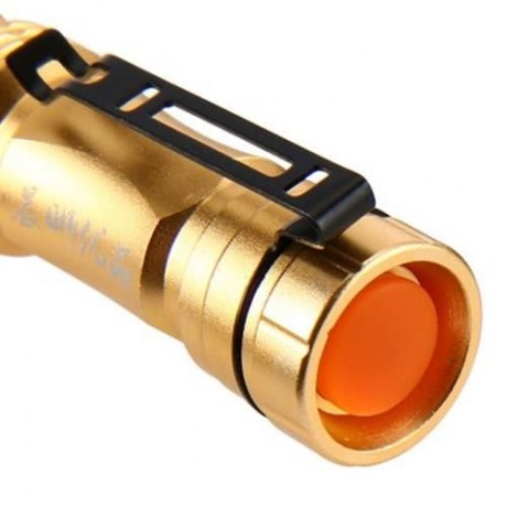 T6 LED 5W 350LM MINI FLASHLIGHT 3 MODES TORCH LIGHT (PLATINUM)