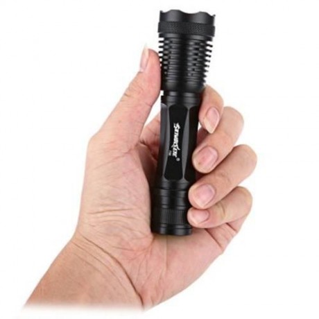 SKYWOLFEYE S3 5W 1000LM 5-MODE CREE T6 LED MINI FLASHLIGHT ZOOMABLE BIKING LAMP (BLACK)