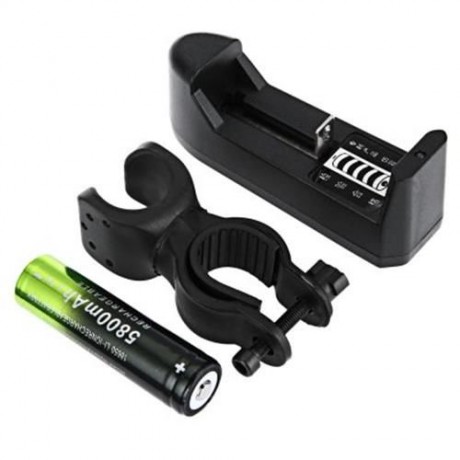 SKYWOLFEYE S3 5W 1000LM 5-MODE CREE T6 LED MINI FLASHLIGHT ZOOMABLE BIKING LAMP (BLACK)