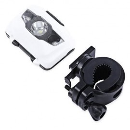 3-LED BICYCLE LIGHT WATER RESISTANT TORCH WITH MOUNT FLASH (WHITE)