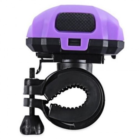 3-LED BICYCLE LIGHT WATER RESISTANT TORCH WITH MOUNT FLASH (PURPLE)