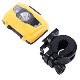 3-LED BICYCLE LIGHT WATER RESISTANT TORCH WITH MOUNT FLASH (YELLOW)