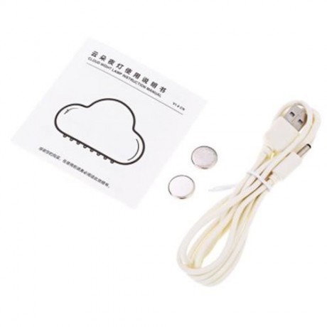 CLOUD USB RECHARGEABLE NIGHT LIGHT TOUCH SOUND SENSOR CONTROL LED LAMP (YELLOW)