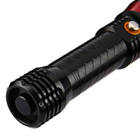 3.7V 5W 280LM Q5 3 MODES LED ZOOMING FLASHLIGHT WATERPROOF FISHING LAMP (BLACK)