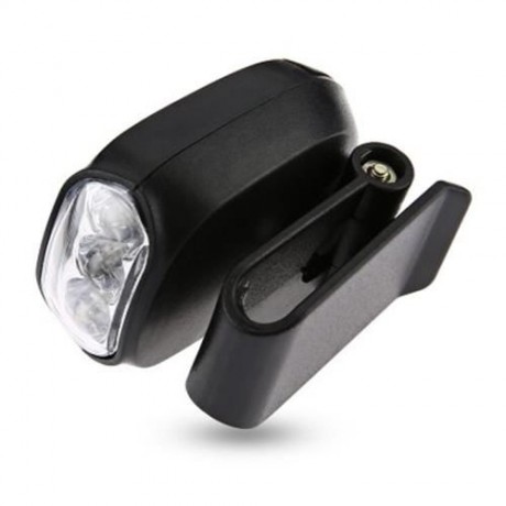 PORTABLE 1W 50LM 3 LEDS HAT LIGHT CLIP LAMP (BLACK)