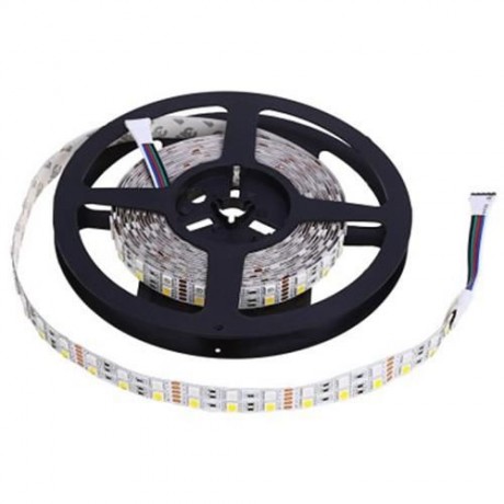 5M DOUBLE ROW 5050 SMD 600 RGB WHITE LED STRIP LIGHT FOR DECORATION (WARM WHITE LIGHT)