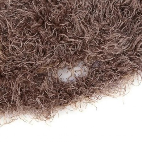 MULTIPURPOSE KNIT WINDPROOF WARM UNISEX CHRISTMAS HAT (WHITE AND BROWN)