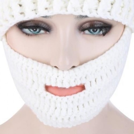 MULTIPURPOSE KNIT WINDPROOF WARM UNISEX CHRISTMAS HAT (WHITE)