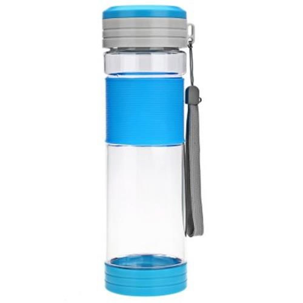 CARGEN Q71017 550ML PORTABLE SPORT TEAPOT PLASTIC TRAVEL TEA CUP WATER BOTTLE (BLUE)