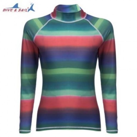 DIVE - SAIL LS - 607 SUN PROTECTION SHIRT RASHGUARD SWIM CLOTH WITH LONG SLEEVES (BLUE AND