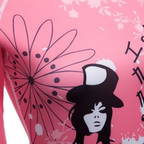 DIVE - SAIL LS - 641 SUN PROTECTION SHIRT RASHGUARD SWIM CLOTH WITH LONG SLEEVES (PINK)