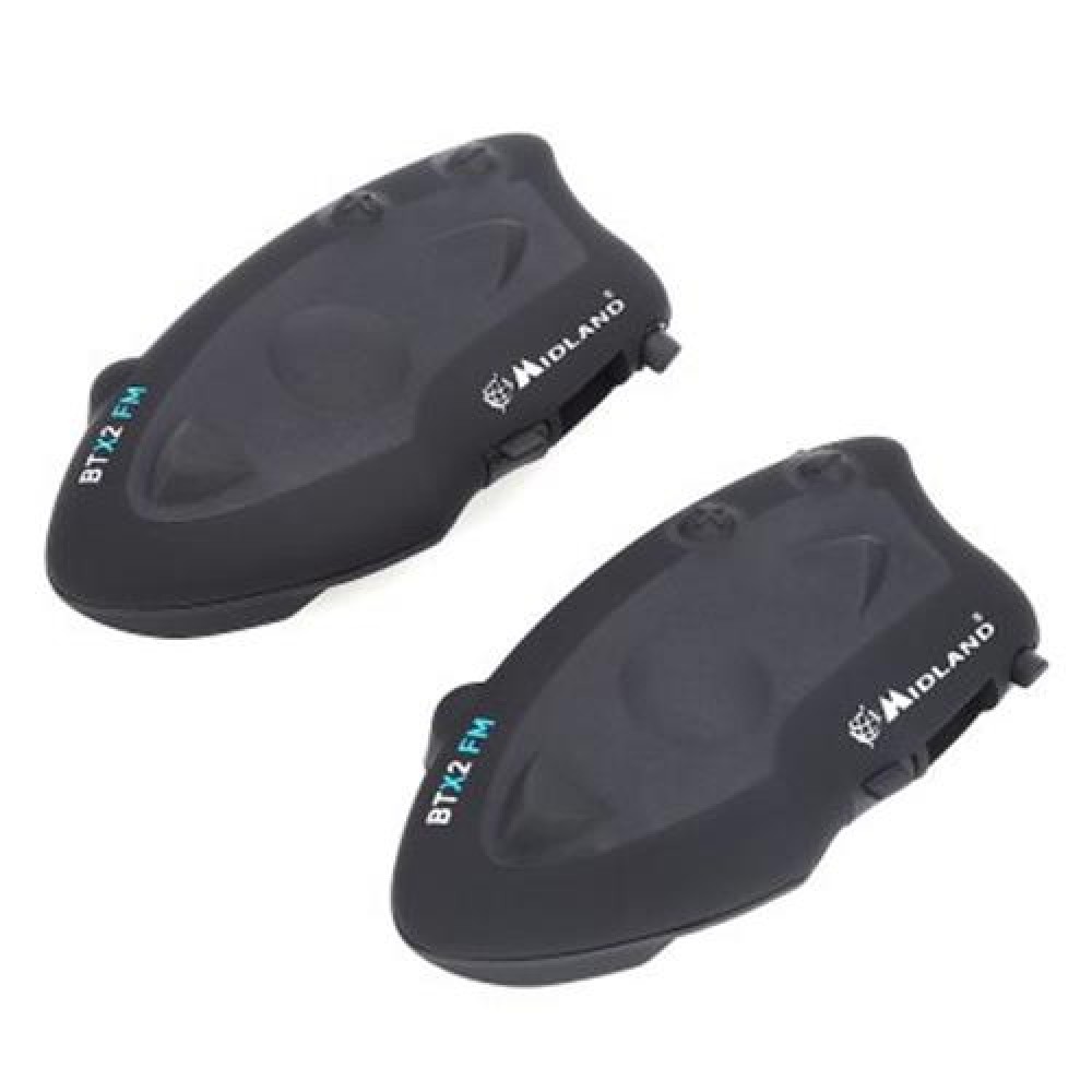 MIDLAND PAIRED BTX2 FM MOTORCYCLE BLUETOOTH INTERCOM