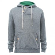 POCKET DESIGN SLIM FIT LONG SLEEVE CASUAL HOODIES FOR MEN (LIGHT GRAY)