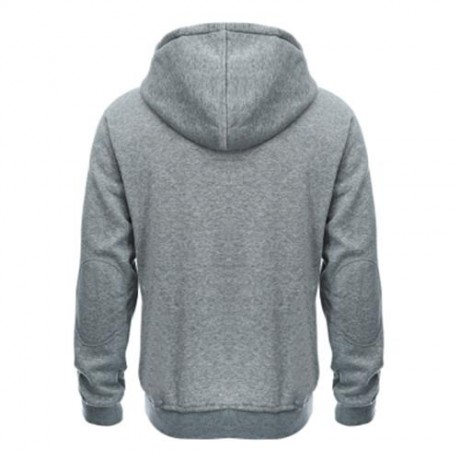 POCKET DESIGN SLIM FIT LONG SLEEVE CASUAL HOODIES FOR MEN (LIGHT GRAY)