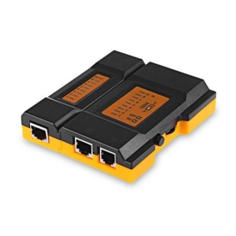NETWORK CABLE TESTER RJ45 RJ11 CAT5 UTP LAN NETWORKING TOOL (BLACK)