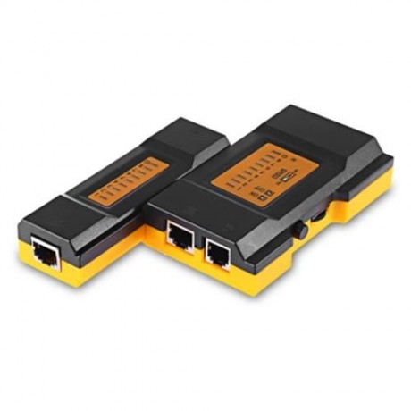 NETWORK CABLE TESTER RJ45 RJ11 CAT5 UTP LAN NETWORKING TOOL (BLACK)