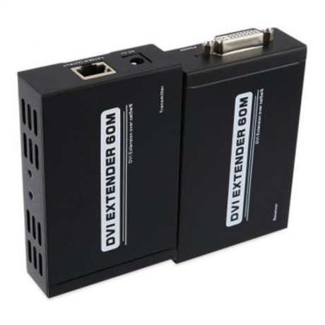ZENHON T - 505C 60 METERS DVI TO RJ45 CONVERTER VIDEO AUDIO EXTENDER (BLACK)