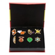 8PCS CHILDREN CARTOON BADGE BREASTPIN DECORATION TOY SET WITH GIFT BOX (#2)