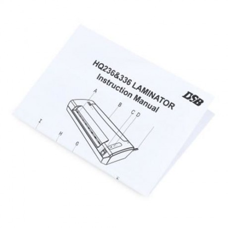 DSB HQ - 236 A4 DOCUMENT PHOTO THERMAL / COLD LAMINATOR MACHINE (WHITE)